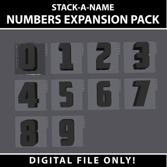 Stack-A-Name Numbers Expansion Pack (Digital File Only)