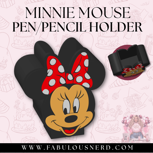 Minnie Mouse Pen/Pencil Holder (3D Printed)