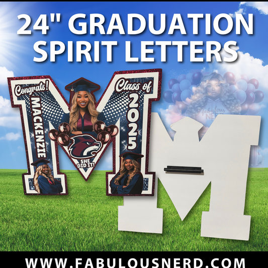 Custom Graduation Spirit Letters (24" Size)