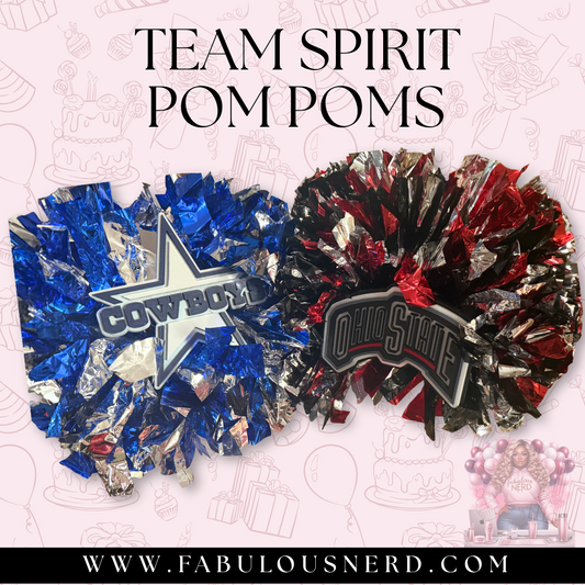 Team Spirit Pom Poms (3D Printed)