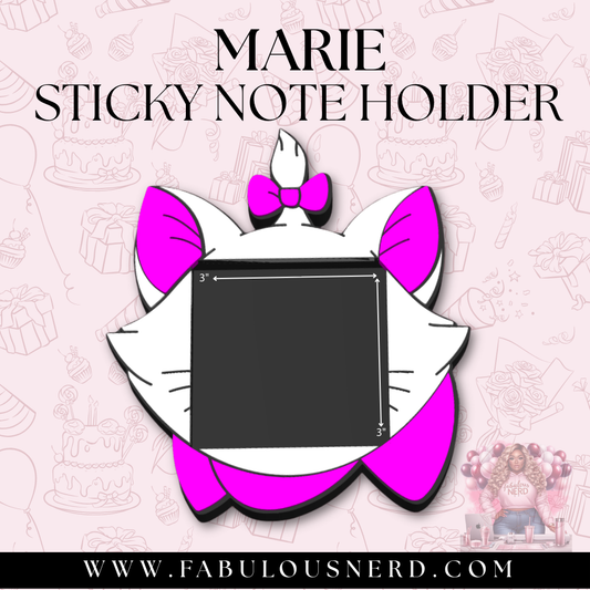 Marie Sticky Note Holder (3D Printed)