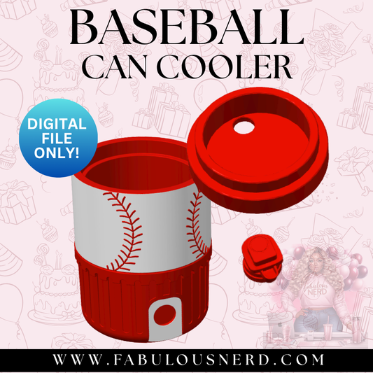 Baseball Can Cooler (Digital File Only)