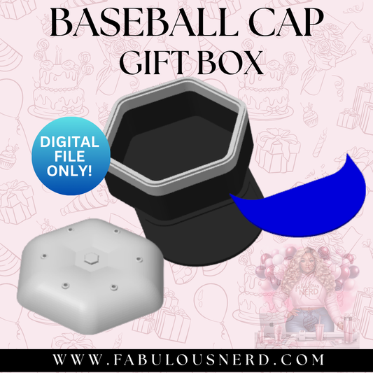 Baseball Cap Gift Box (Digital File Only)