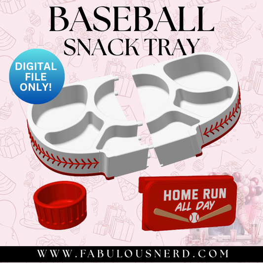 Baseball Snack Tray (Digital File Only)