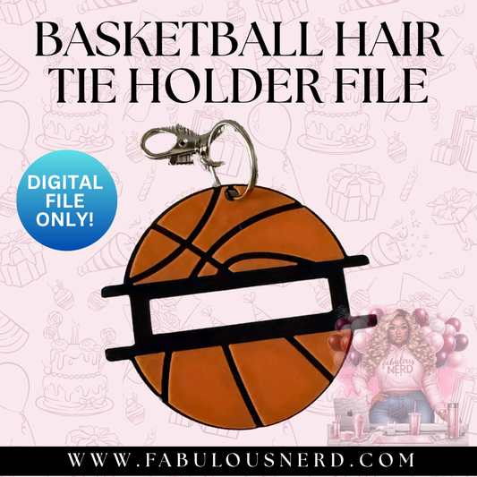 Basketball Hair Tie Bundle File (Digital File Only)