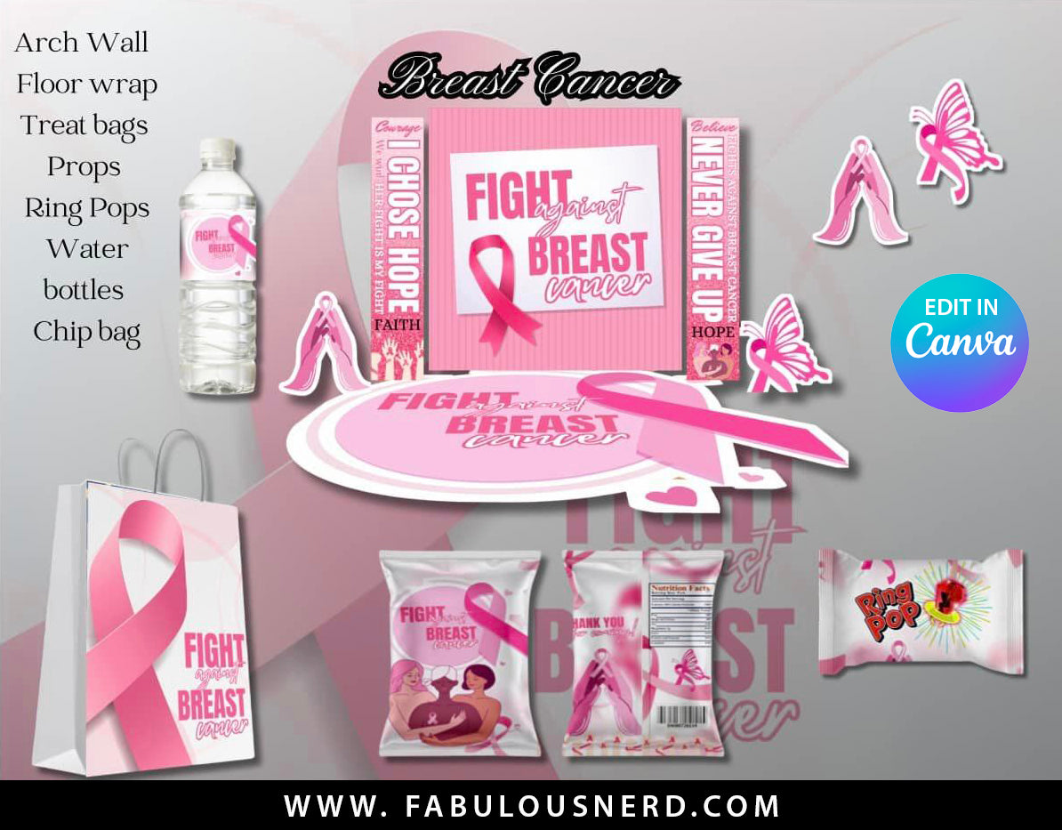 Breast Cancer Survivor Room Transformation Bundle, Party Decor Bundle