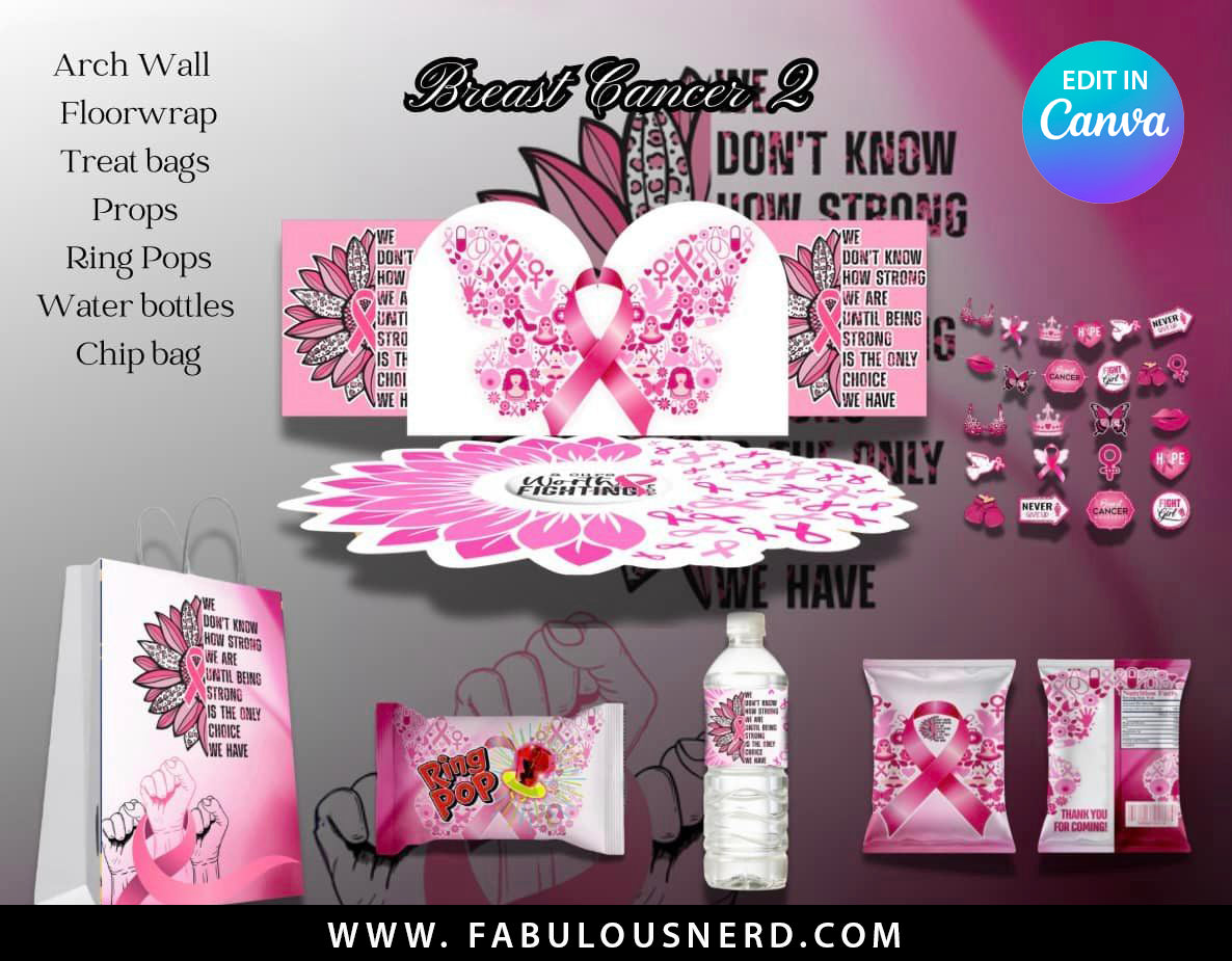 Breast Cancer Survivor Room Transformation Bundle, Party Decor Bundle (2)