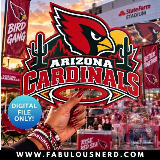Arizona Cardinals Hype Fan (Digital File Only)