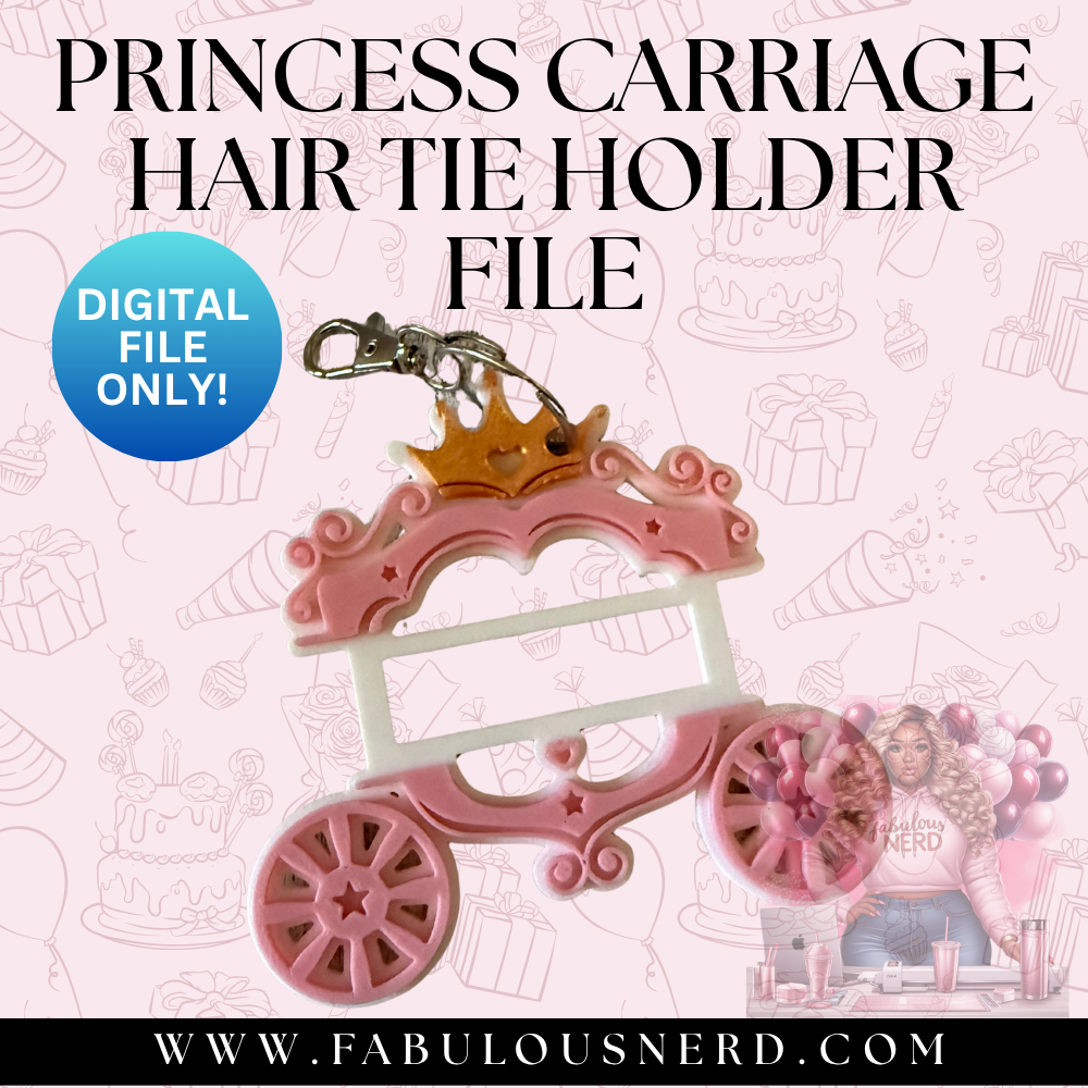 Princess Carriage Hair Tie Bundle File (Digital File Only)