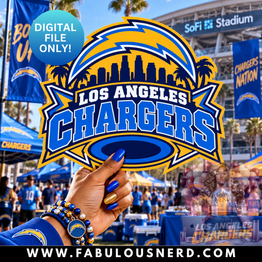 Los Angeles Chargers Hype Fan (Digital File Only)