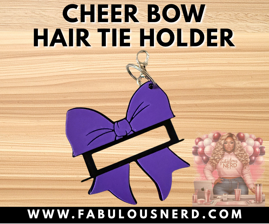Cheer Bow Hair Tie Holder (3D Printed)