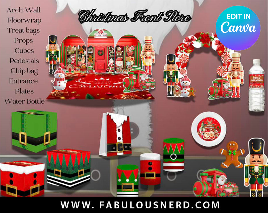 Christmas Store Front Room Transformation Bundle, Party Decor Bundle