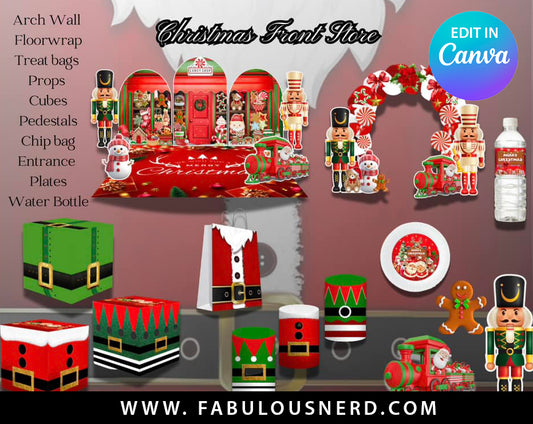 Christmas Store Front Room Transformation Bundle, Party Decor Bundle