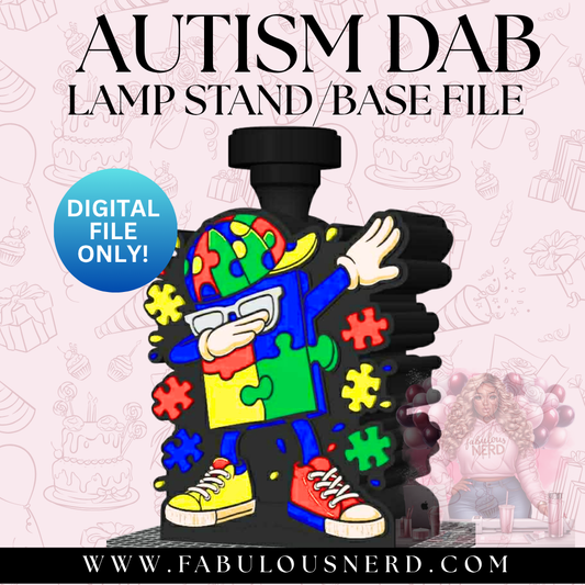 Autism Dab Lamp Base (Digital File Only)