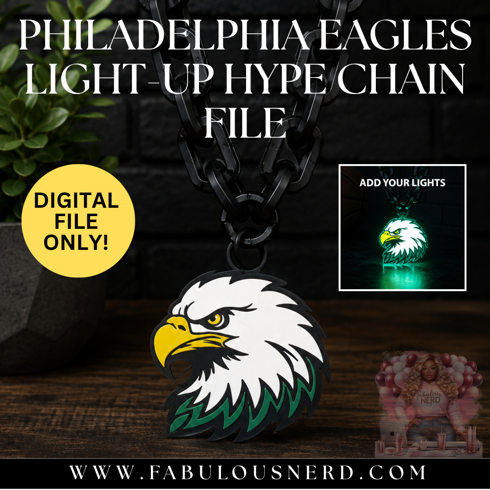 Philadelphia Eagles Light-Up Hype Chain File (Digital File Only)