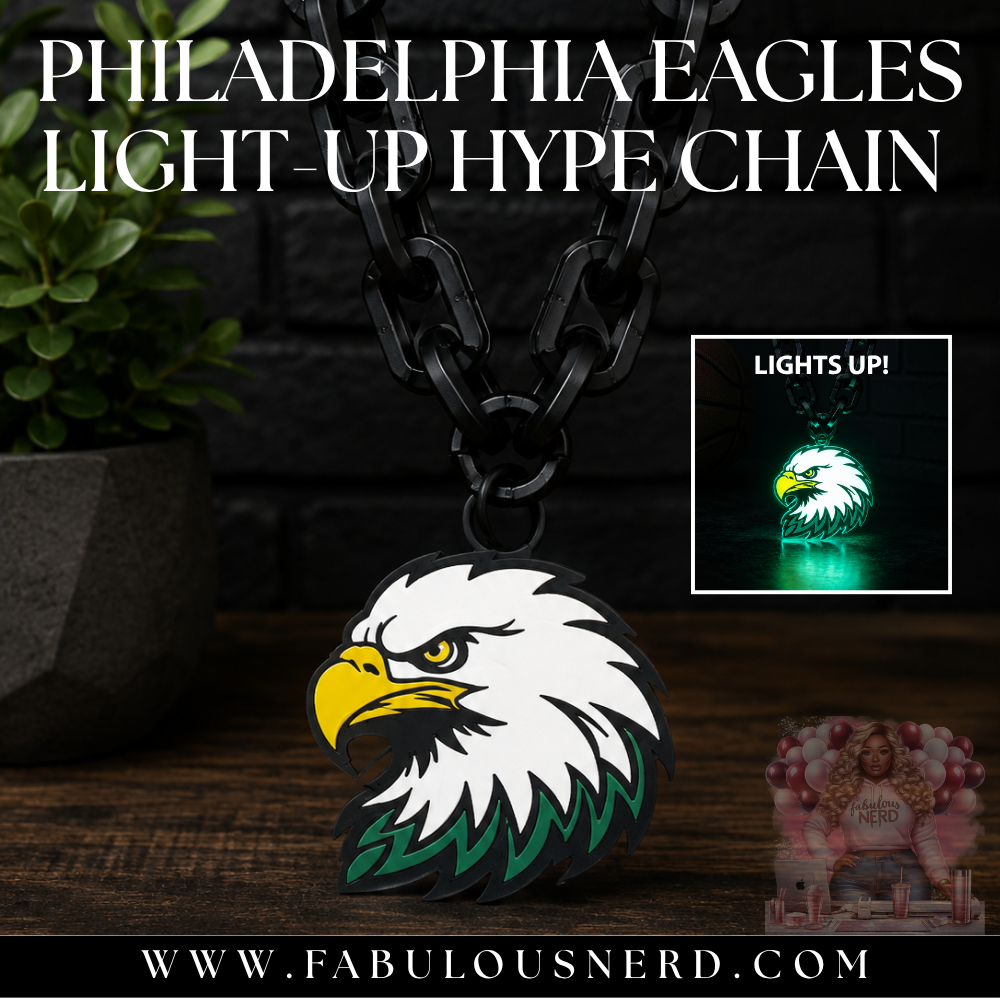 Philadelphia Eagles Light-Up Hype Chain (3D Printed)