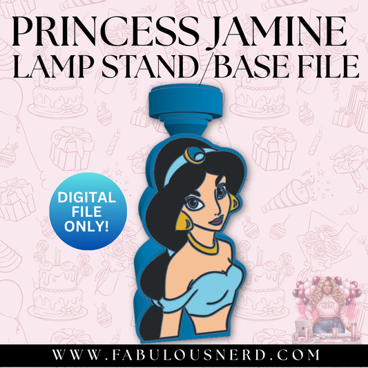 Princess Jasmine Lamp Base (Digital File Only)