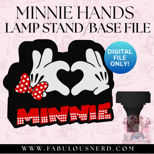 Minnie Mouse Hands Lamp Base (Digital File Only)