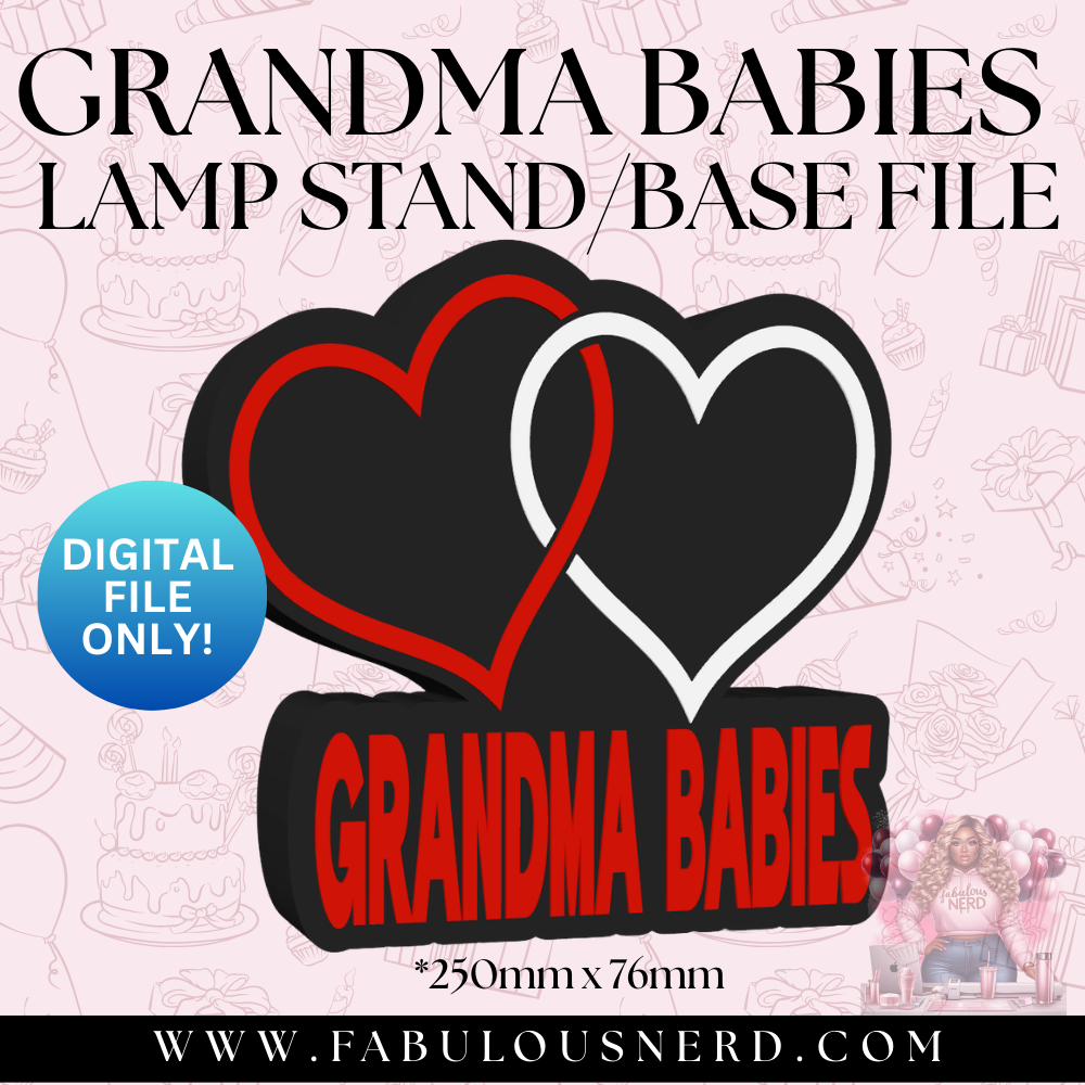 Grandma Babie Lamp Base (Digital File Only)