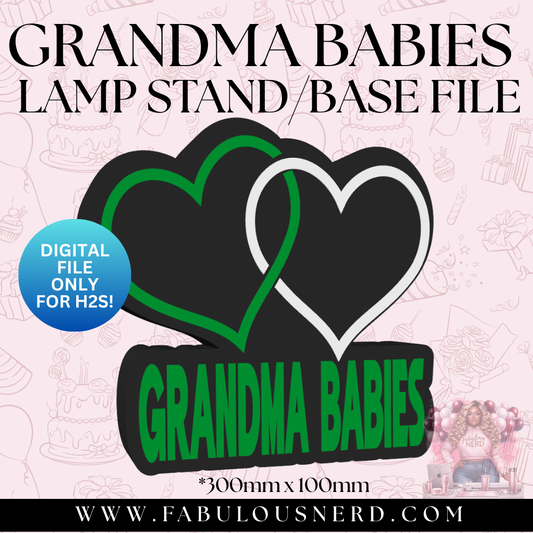 Grandma Babies Lamp Base For H2S or Larger 3D Printer (Digital File Only)