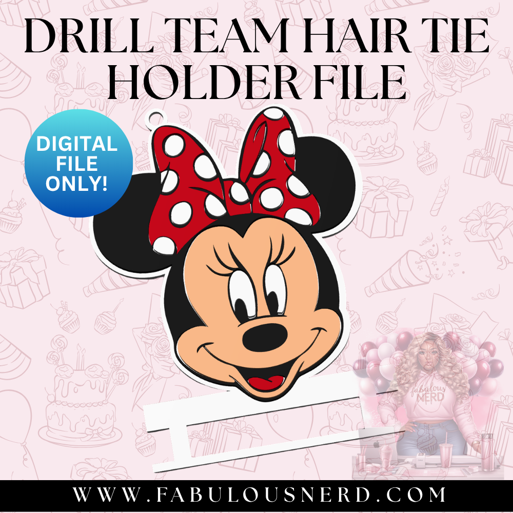 Minnie Mouse Hair Tie Bundle File (Digital File Only)