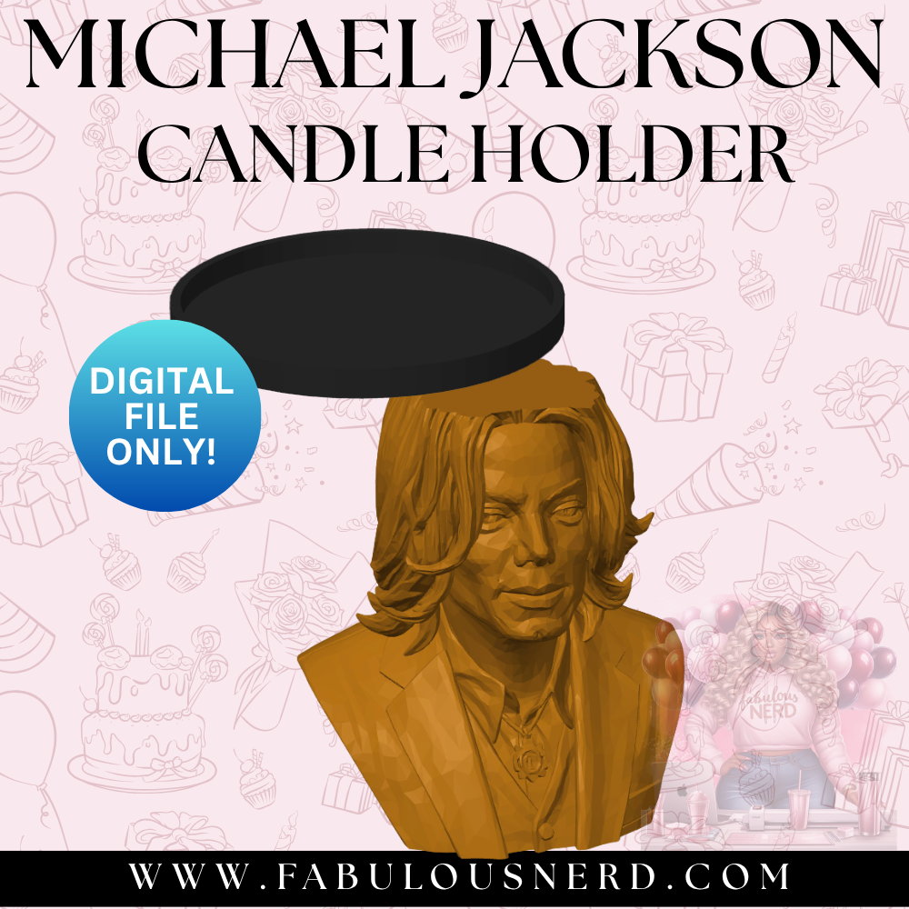 Michael Jackson Candle Holder (Digital File Only)