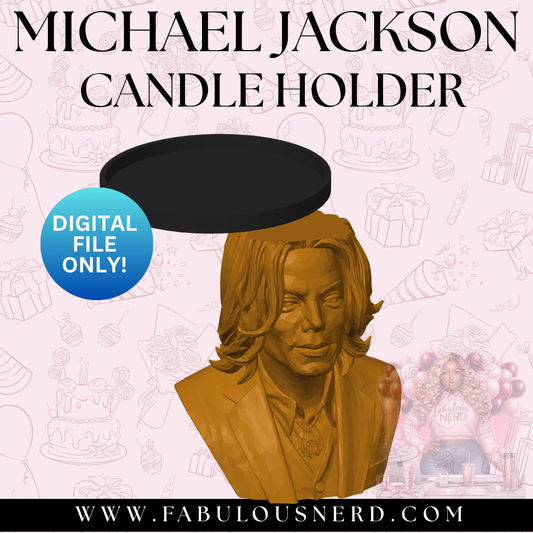 Michael Jackson Candle Holder (Digital File Only)