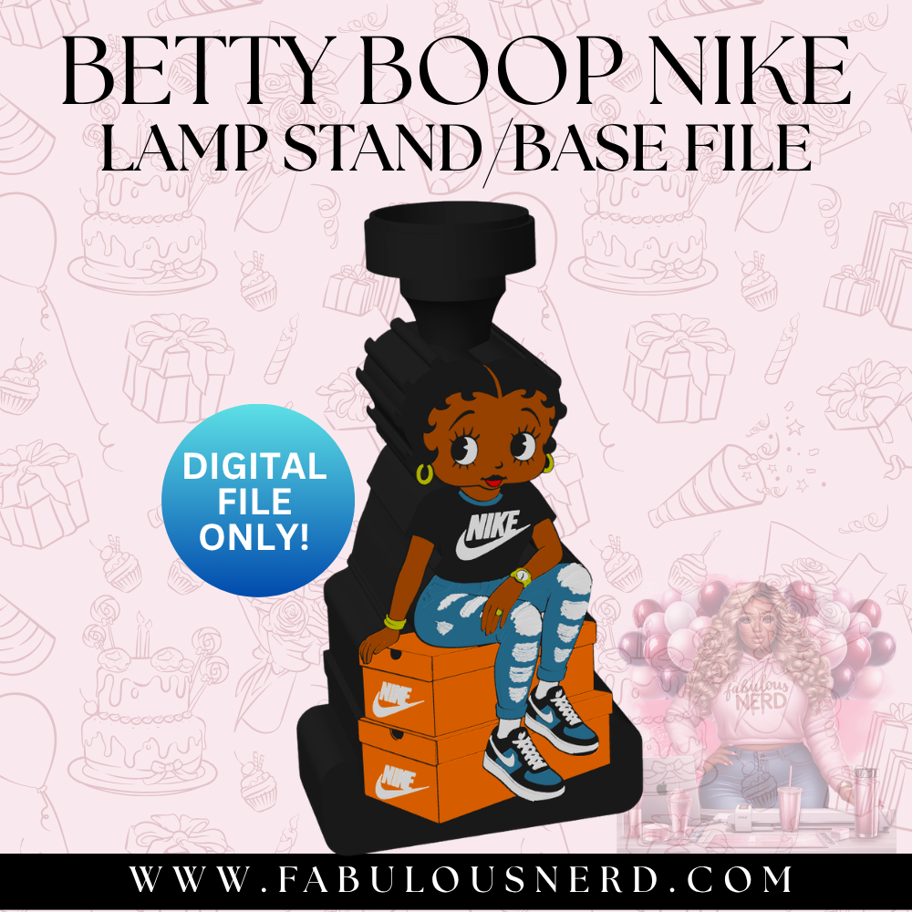 Betty Boop Nike Lamp Base (Digital File Only)