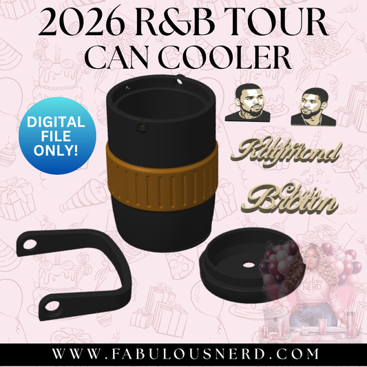 2026 R&B Tour - Usher Raymond & Chris Brown Can Cooler (Digital File Only)