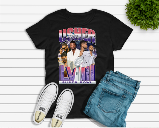 Usher Halftime Show 2024 T-Shirt Design (PNG)