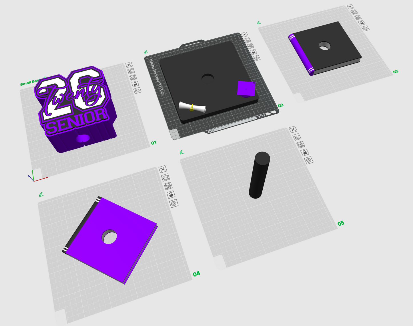 '26 Senior Lamp Base w/Books (Digital File Only)