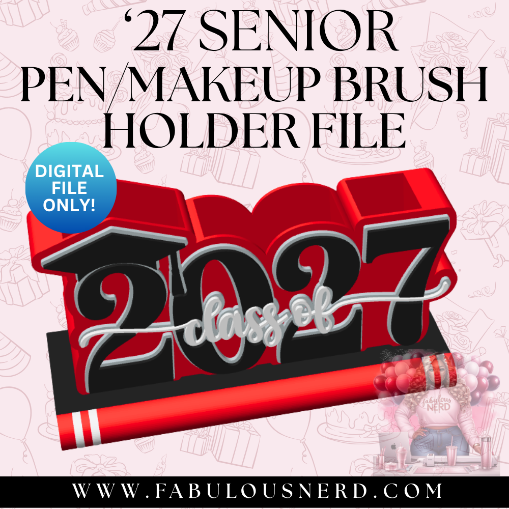 '27 Senior Pen/Makeup Brush (Digital File Only)