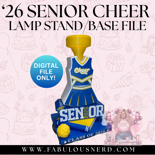'26 Senior Cheer Lamp Base w/Books (Digital File Only) (Copy)