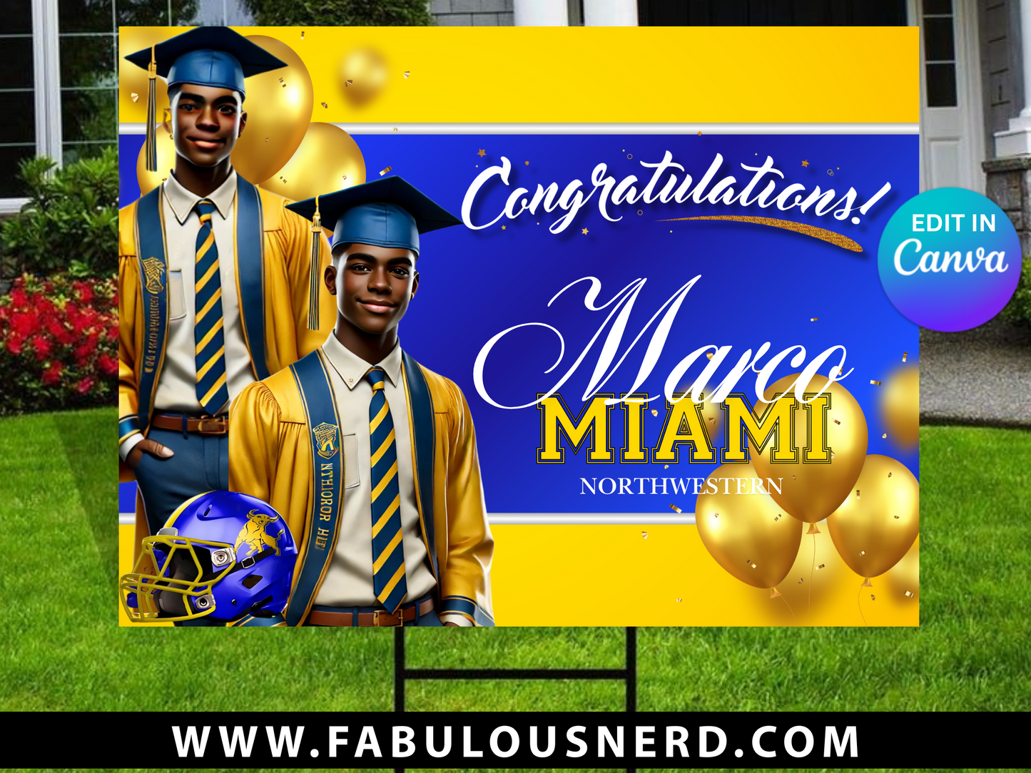 Miami Northwestern Graduation Yard - Digital File Only