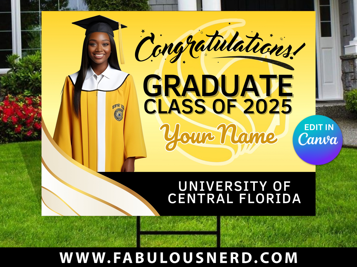 UCF Graduation Yard - Digital File Only