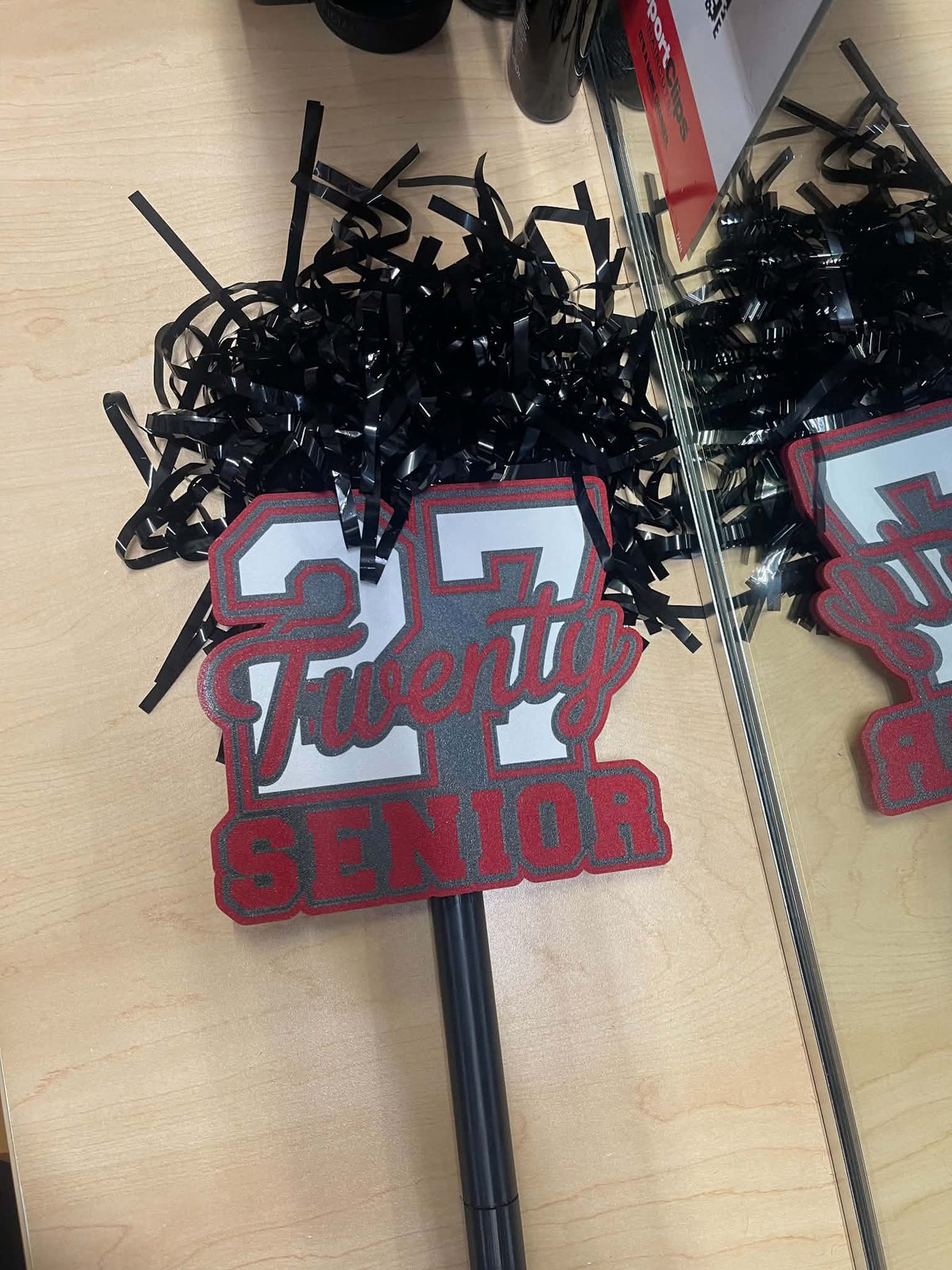 '27 Senior Cheer Stick with Pom Pom