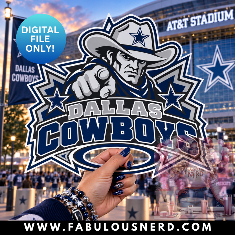 Dallas Cowboys Hype Fan (Digital File Only)