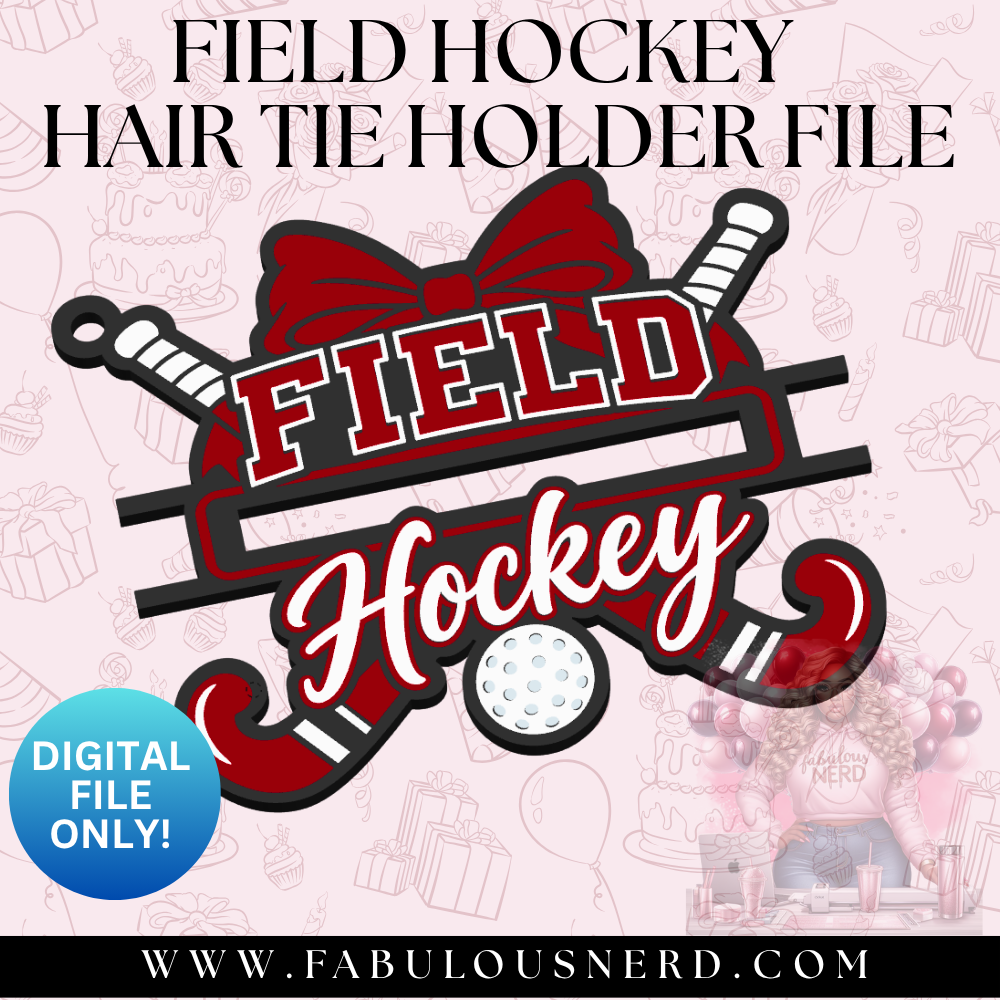 Field Hockey Hair Tie Bundle File (Digital File Only)