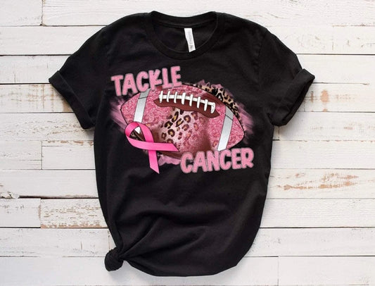 Tackle Cancer Breast Cancer Awareness T-Shirt