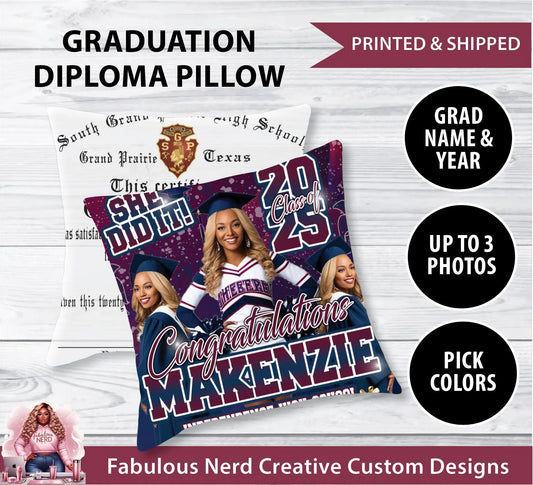 Graduation Diploma Pillow