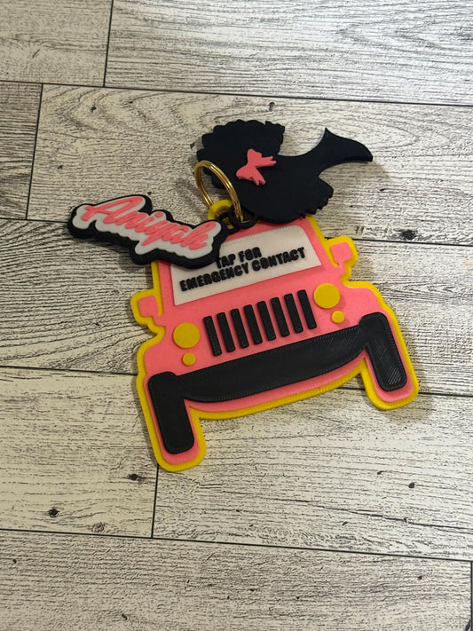 Jeep NFC Emergency Bag Charm/Keychain