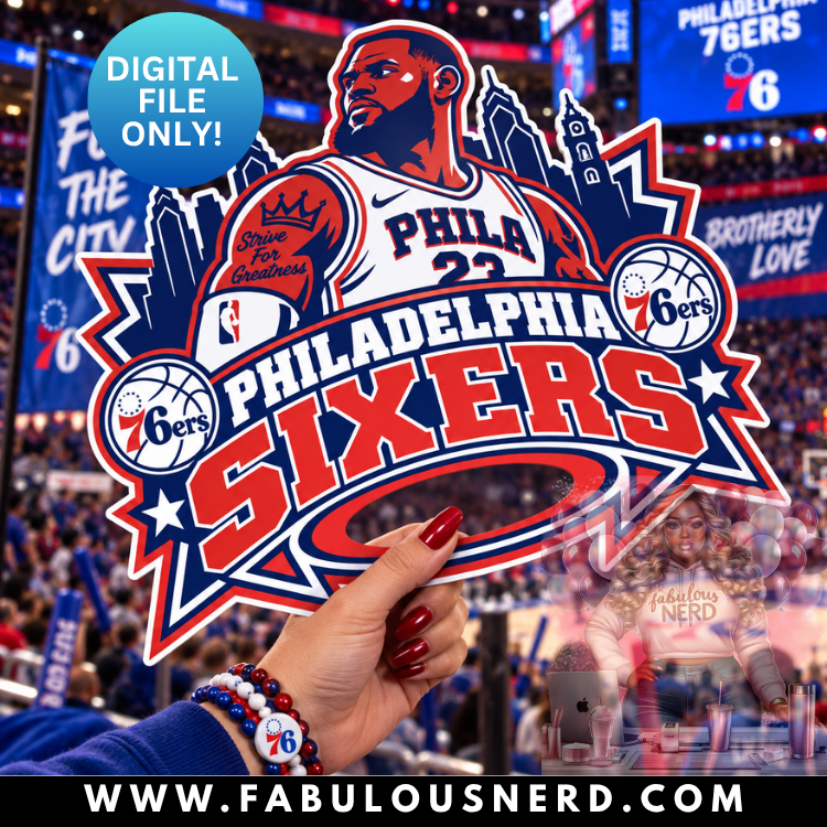 Lebron Sixers Hype Fan (Digital File Only)
