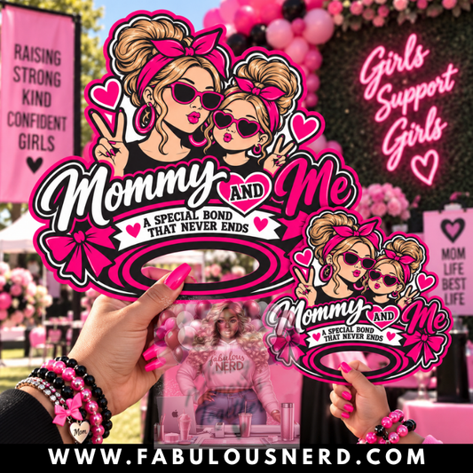 "Mommy & Me" Hype Fans/Hand Fans Set
