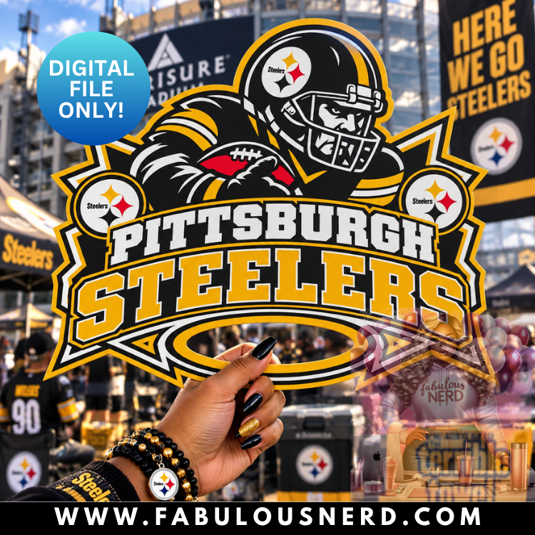 Pittsburg Steelers Hype Fan (Digital File Only)