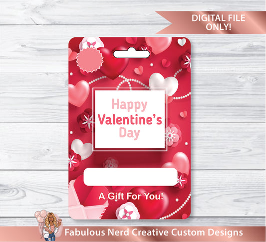 Valentine's Day Money Holder Card