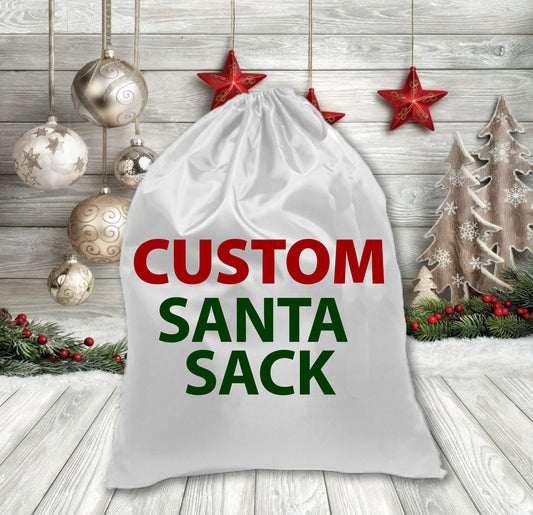 Custom Design Christmas Santa Sacks