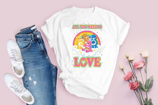 Care Bears "All You Need Is Love" T-Shirts PNG