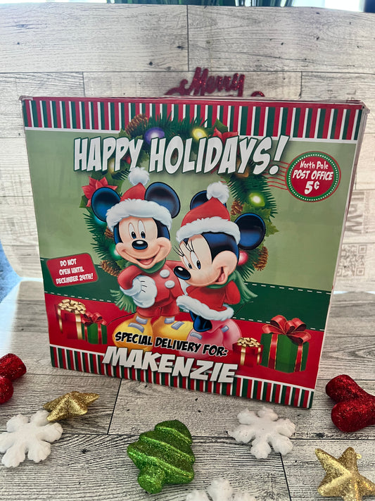Mickey & Minnie Christmas Eve Goodie Box/Christmas Eve Snack Box