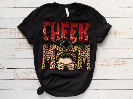 Cheer Mom Printed T-Shirts