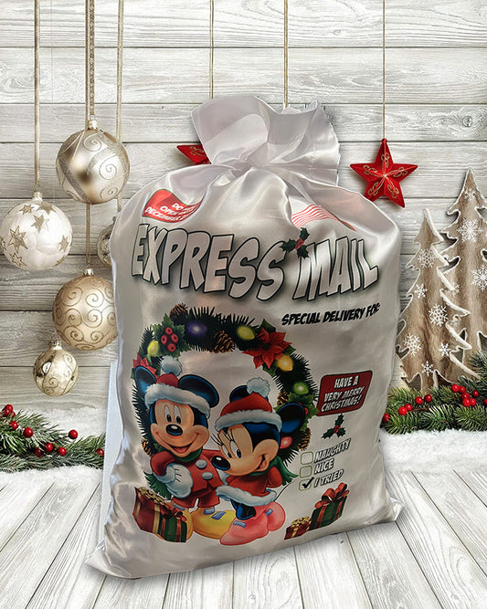 Mickey & Minnie Christmas Santa Sacks
